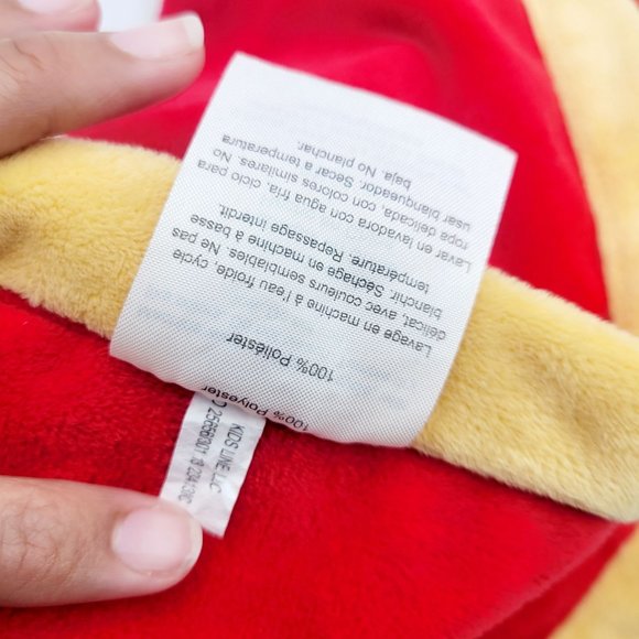 Disney Baby Red Winnie the Pooh Rattle Lovey Security Blanket Infant Plush Toy - Picture 11 of 12